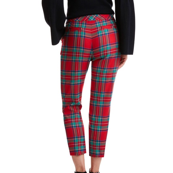 Vineyard Vines Red Plaid Ankle Pants - Picture 3 of 10